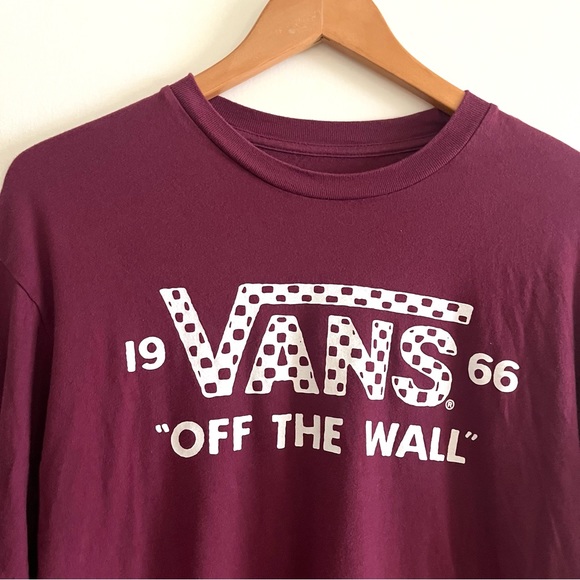 ❄️ SOLD ❄️ Vans Graphic Long Sleeve T-shirt - checkered - Picture 2 of 5